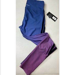 NWT BCBG Purple Blue Ombre Athletic Leggings